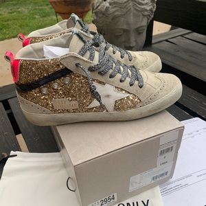 Women’s Golden Goose Mid Star glitter size 37 (US 7.5)